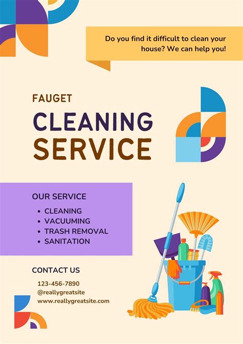 5 Free Cleaning Service Brochure Templates