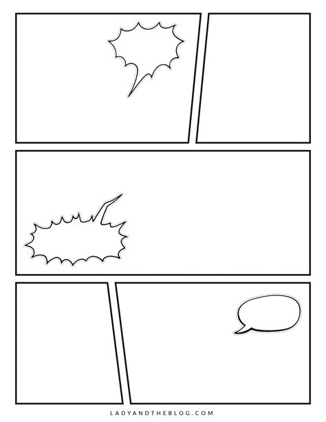 5 Free Comic Book Blank Templates To Unleash Creativity