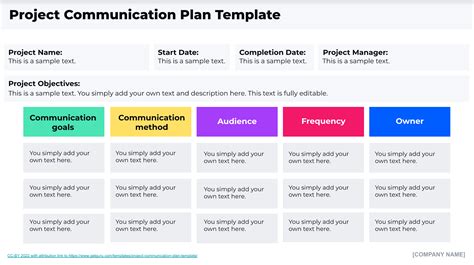 5 Free Communication Plan Templates In Word