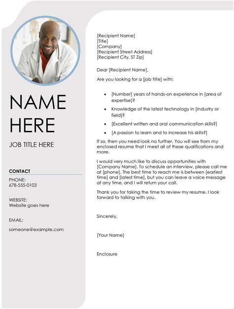 5 Free Cover Letter Templates In Docx Format