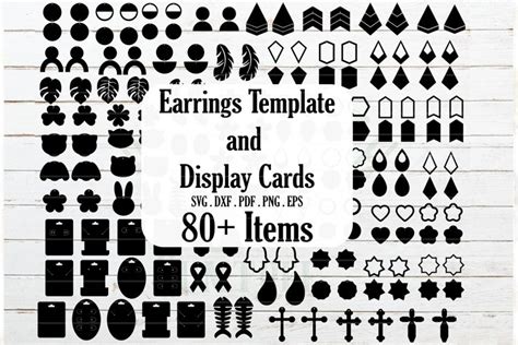 5 Free Earring Card Templates For Cricut