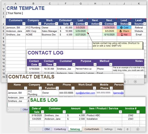 5 Free Excel Crm Templates For Small Business