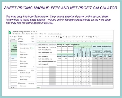 5 Free Excel Templates For Product Costing