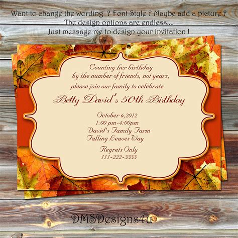 5 Free Fall Party Invitation Templates To Try