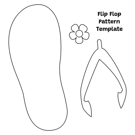 5 Free Flip Flop Template Printables