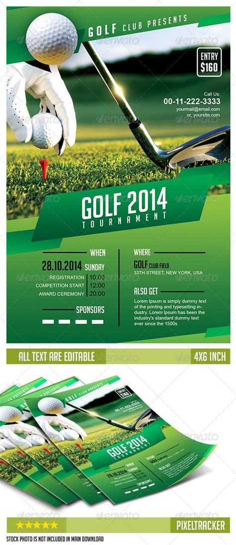 5 Free Golf Tournament Flyer Templates