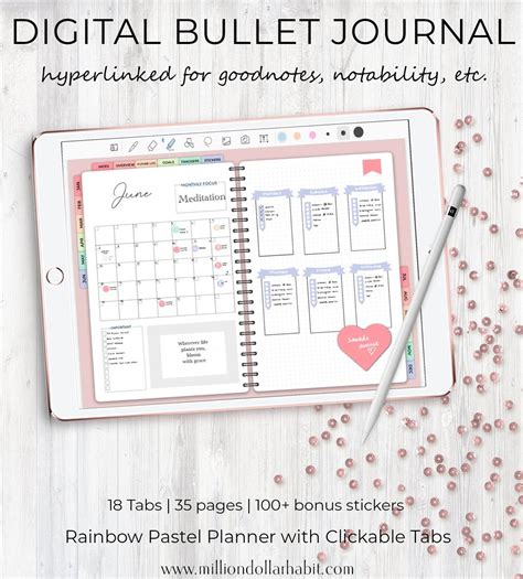 5 Free Goodnotes Bullet Journal Templates