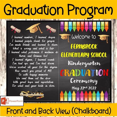 5 Free Graduation Program Templates