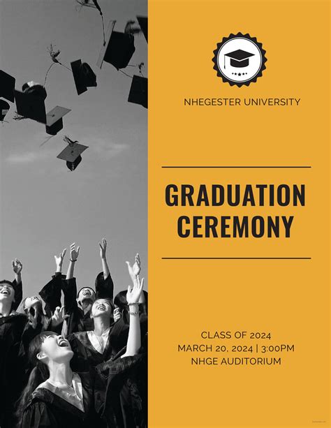 5 Free Graduation Program Templates In Word