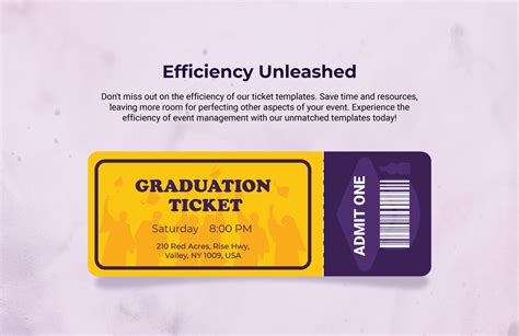 5 Free Graduation Ticket Templates To Download