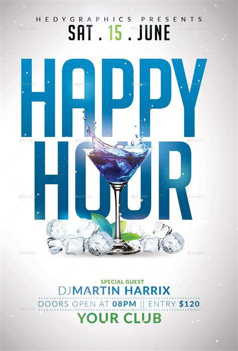 5 Free Happy Hour Flyer Templates For Word