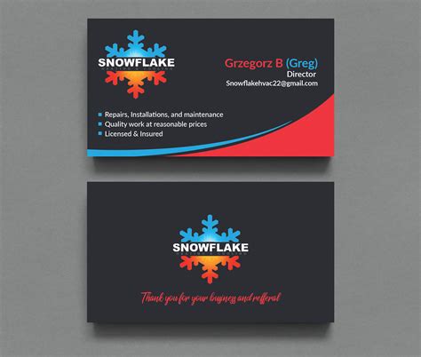 5 Free Hvac Business Card Templates