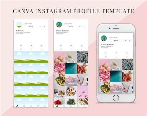 5 Free Instagram Profile Templates On Canva