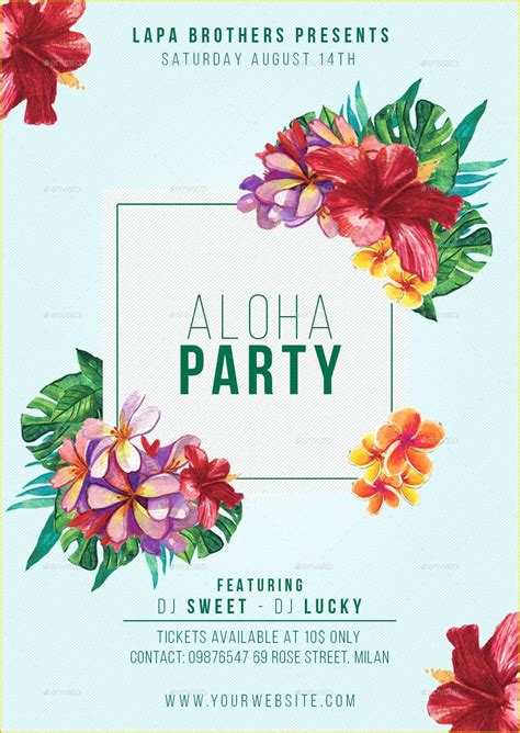 5 Free Luau Flyer Templates You Need