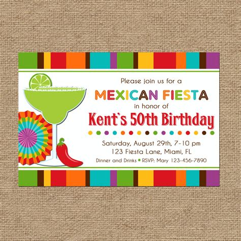 5 Free Mexican Party Invitation Templates