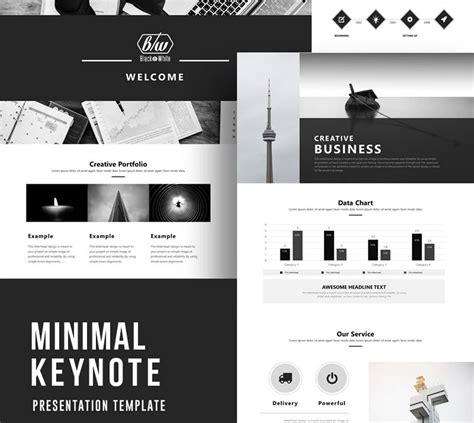 5 Free Minimalist Keynote Templates