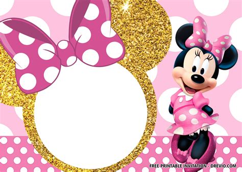 5 Free Minnie Mouse Invitation Templates