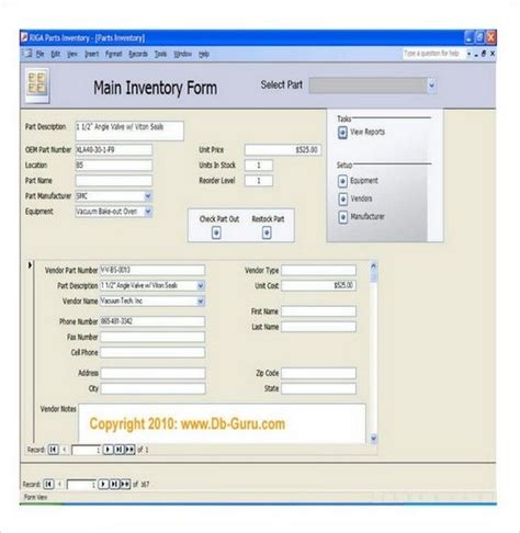 5 Free Ms Access Inventory Templates