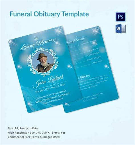 5 Free Obituary Templates To Download Now