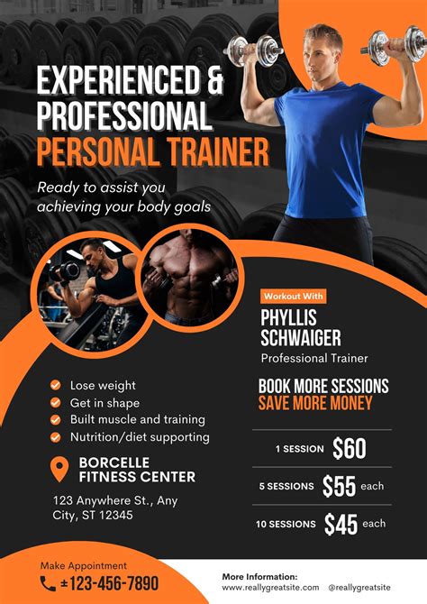 5 Free Personal Trainer Flyer Templates