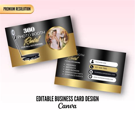 5 Free Photo Booth Business Card Templates