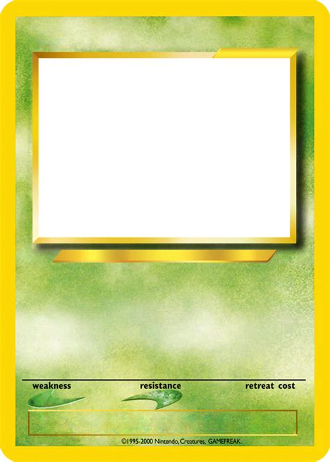 5 Free Pokemon Card Templates Png