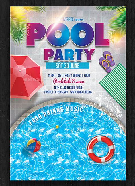 5 Free Pool Party Templates To Download Now