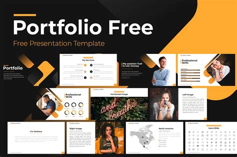 5 Free Portfolio Powerpoint Templates