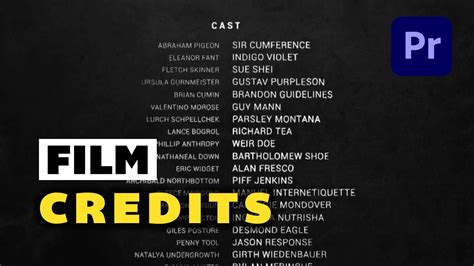 5 Free Premiere Pro End Credits Templates