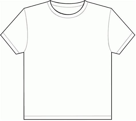 5 Free Printable Blank T Shirt Templates