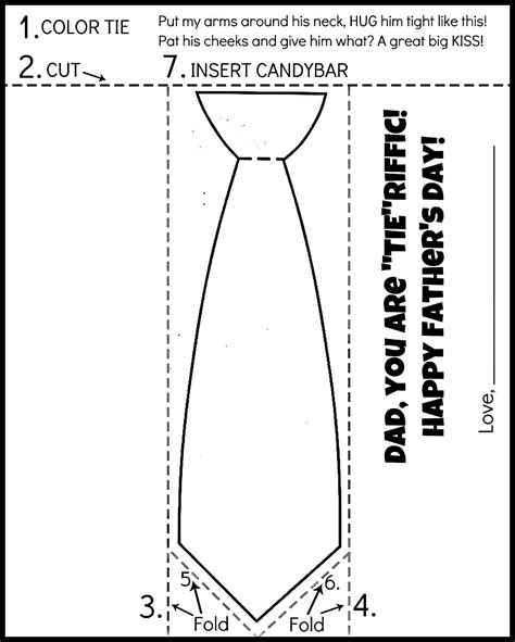 5 Free Printable Fathers Day Tie Templates