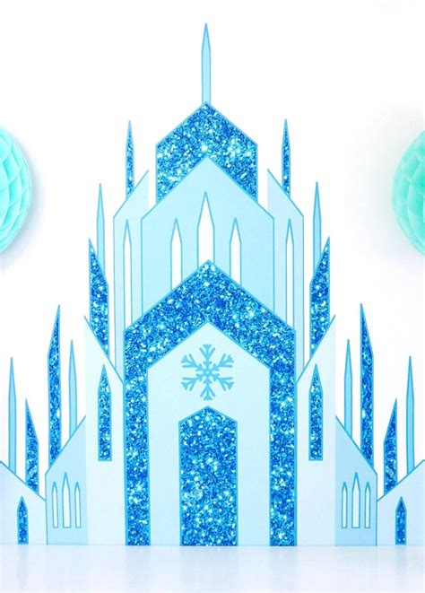 5 Free Printable Frozen Castle Templates