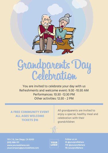 5 Free Printable Grandparents Day Invitation Templates