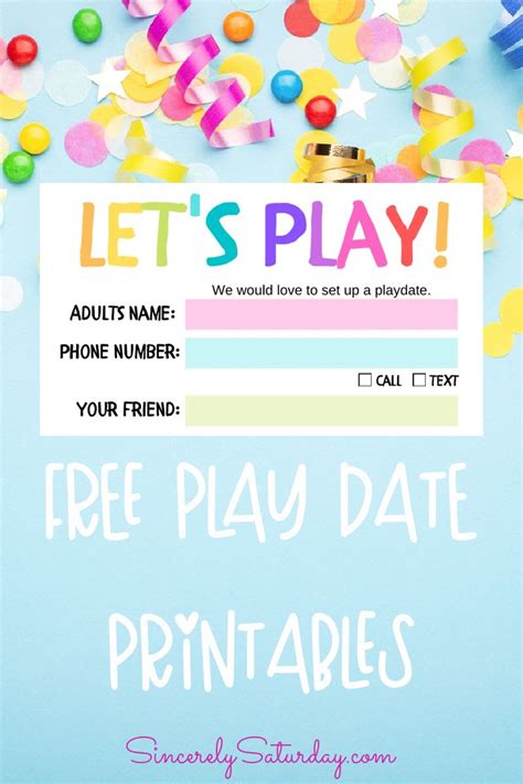 5 Free Printable Playdate Invitation Templates