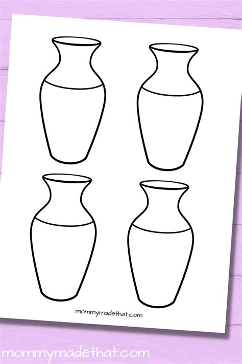 5 Free Printable Vase Templates To Decorate Your Space