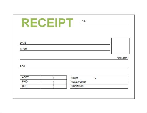 5 Free Receipt Book Templates In Word