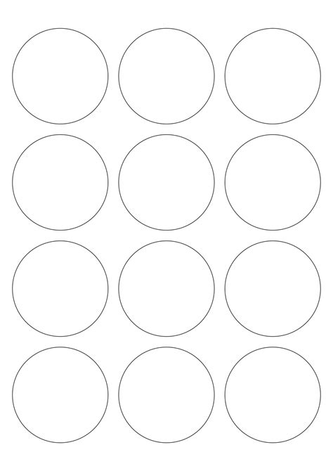 5 Free Round Sticker Labels Templates