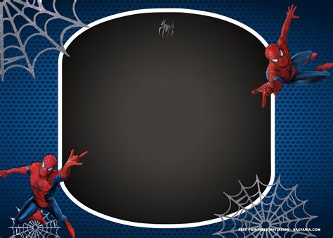 5 Free Spiderman Invitation Templates