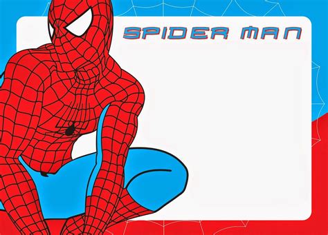 5 Free Spiderman Name Tag Templates