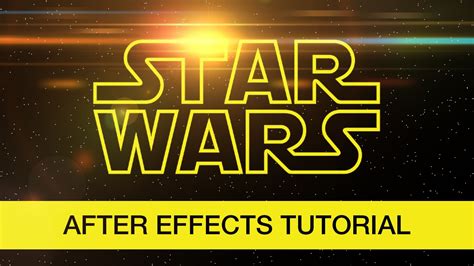 5 Free Star Wars After Effects Templates