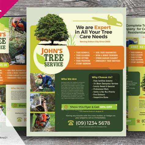 5 Free Tree Service Flyer Templates