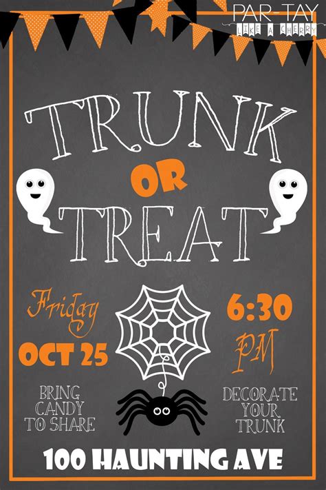 5 Free Trunk Or Treat Flyer Templates To Download