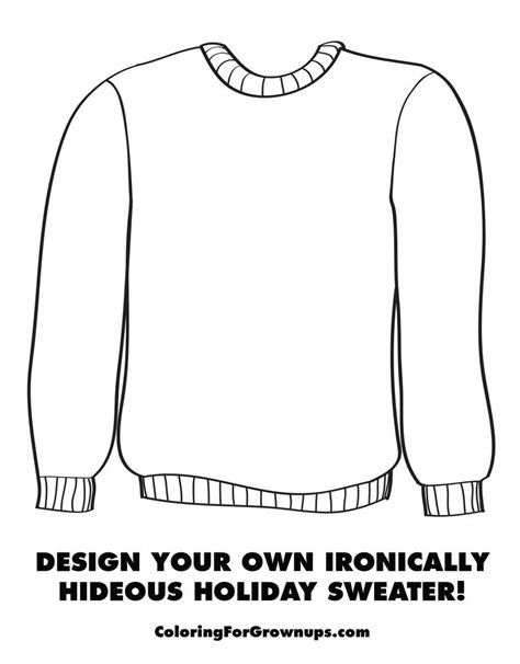 5 Free Ugly Sweater Templates To Print