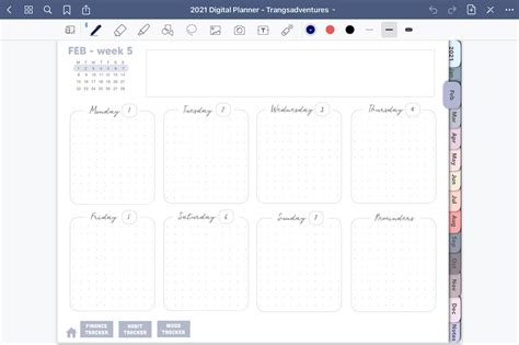 5 Free Weekly Planner Templates For Goodnotes