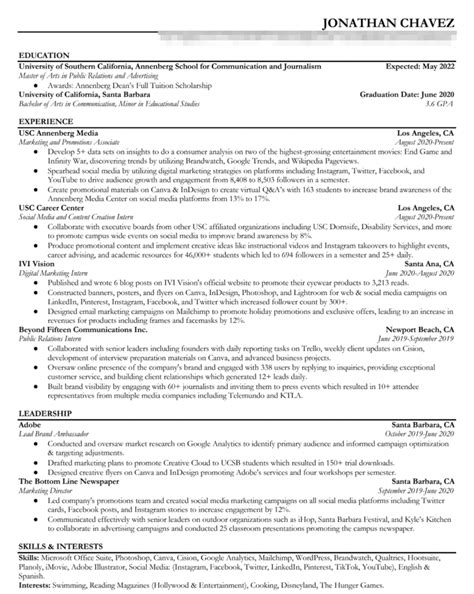 5 Free Wonsulting Resume Templates