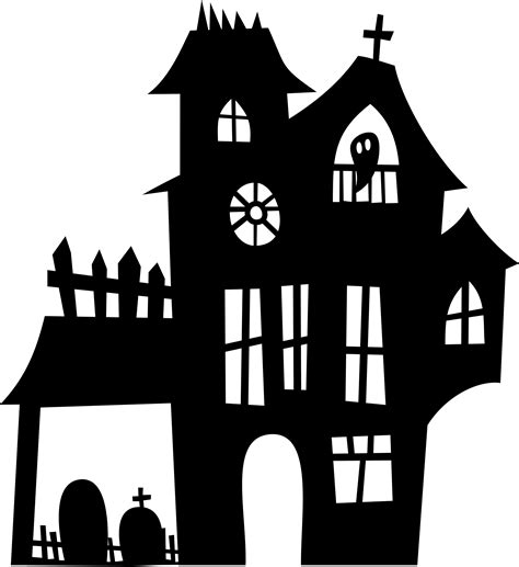 5 Haunted House Silhouette Templates To Try