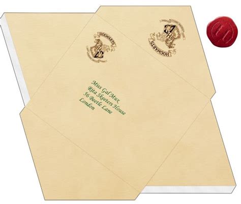 5 Magical Harry Potter Envelope Templates