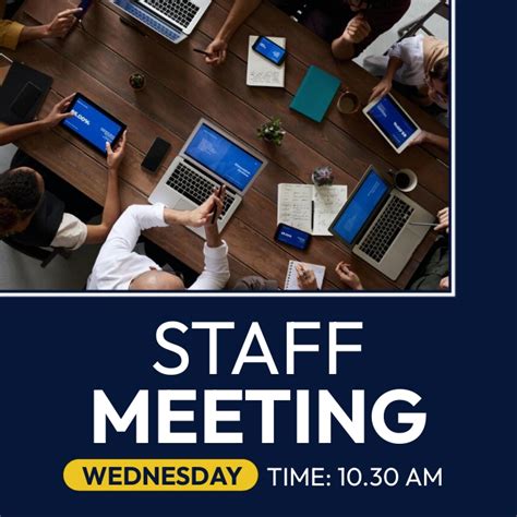 5 Staff Meeting Flyer Templates For Success