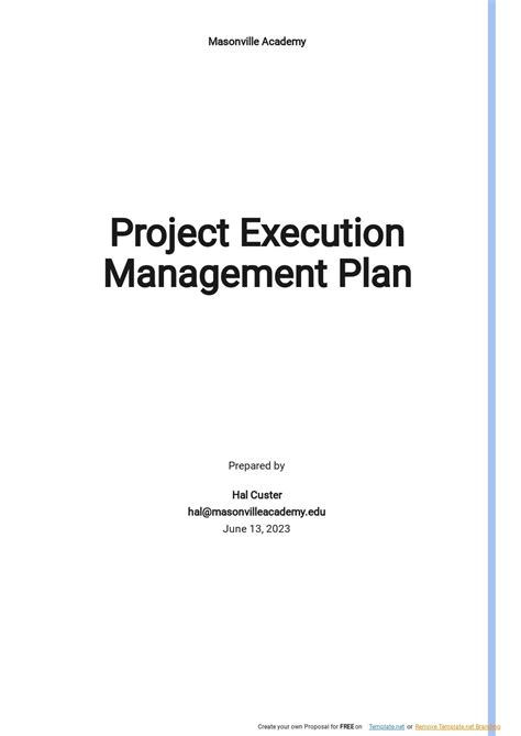 5 Steps To Create An Execution Plan Template In Word