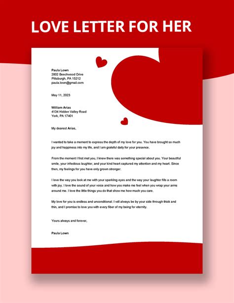 5 Sweet Love Letter Templates In Google Docs